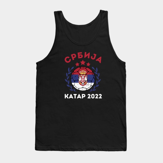 Serbia World Cup Tank Top by footballomatic